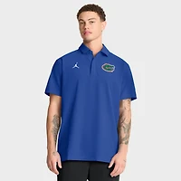 Polo Jordan Brand Royal Florida Gators 2025 pour homme, coupe latérale des entraîneurs