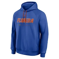 Men's Jordan Brand Royal Florida Gators 2025 Courtside Basketball Practice Raglan Dri-FIT Hoodie
