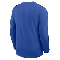 Men's Jordan Brand Royal Florida Gators 2025 Sideline Coach UV Dri-FIT Long Sleeve Shirt