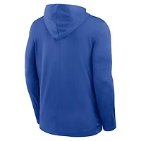 Men's Jordan Brand Royal Florida Gators 2025 Sideline Dri-FIT Long Sleeve Hoodie T-Shirt