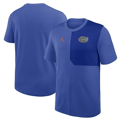 Maillot d'entraîneur Jordan Brand Royal Florida Gators 2025 Sideline UV Dri-FIT pour homme