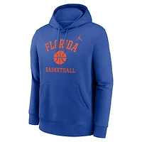Men's Jordan Brand Royal Florida Gators Basketball Arch Pullover Hoodie