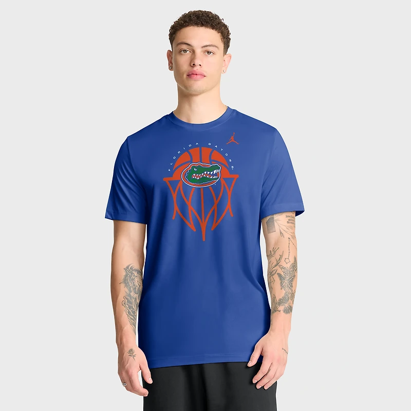 Men's Jordan Brand Royal Florida Gators Basketball Icon Legend Dri-FIT T-Shirt