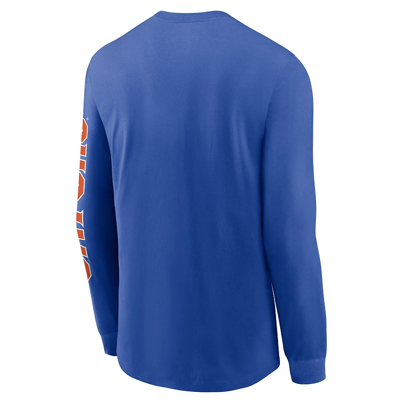 Men's Jordan Brand  Royal Florida Gators Basketball Icon Two-Hit Long Sleeve T-Shirt