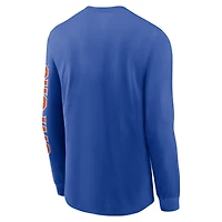 Men's Jordan Brand  Royal Florida Gators Basketball Icon Two-Hit Long Sleeve T-Shirt