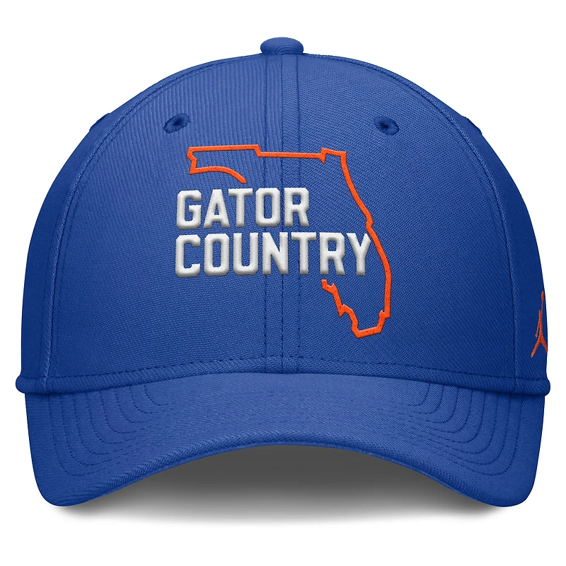 Men's Jordan Brand Royal Florida Gators Local Swoosh Flex Hat