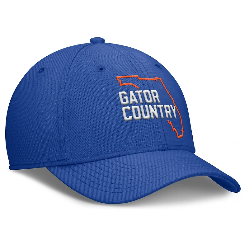 Casquette Jordan Brand Royal Florida Gators Local Swoosh Flex pour homme