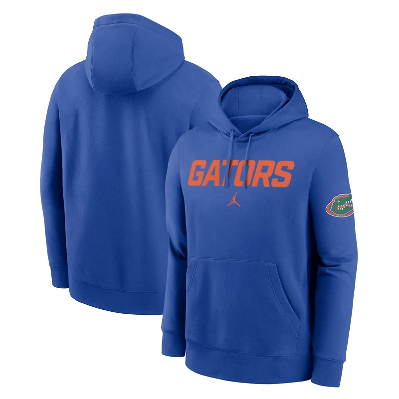 Men's Jordan Brand Royal Florida Gators Nickname Club Fleece Pullover Hoodie