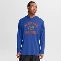 T-shirt à capuche manches longues Jordan Brand Royal Florida Gators Primetime Arch Tri-Blend Dri-FIT pour homme