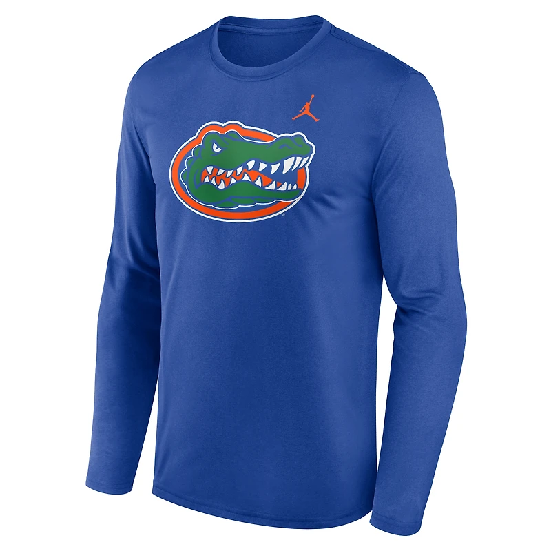 T-shirt à manches longues Jordan Brand Royal Florida Gators Primetime Primary Legend pour homme