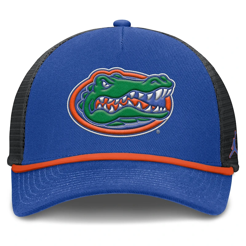 Men's Jordan Brand Royal Florida Gators Rise Primetime Trucker Adjustable Hat