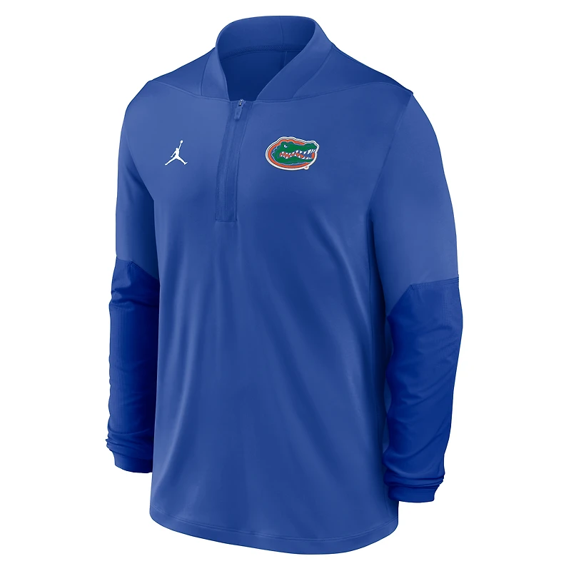 Men's Jordan Brand Royal Florida Gators Sideline Dri-FIT Half-Zip Pullover