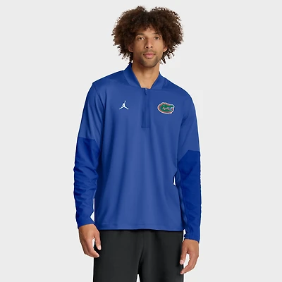 Men's Jordan Brand Royal Florida Gators Sideline Dri-FIT Half-Zip Pullover