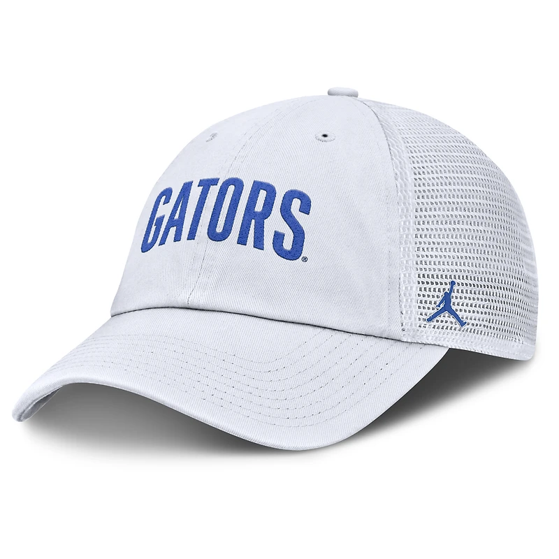 Men's Jordan Brand White Florida Gators Club Campus Trucker Adjustable Hat