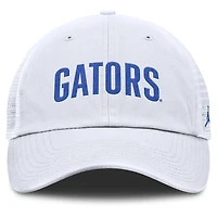 Men's Jordan Brand White Florida Gators Club Campus Trucker Adjustable Hat