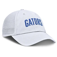 Casquette trucker Jordan Brand blanche Florida Gators Club Campus pour homme, ajustable