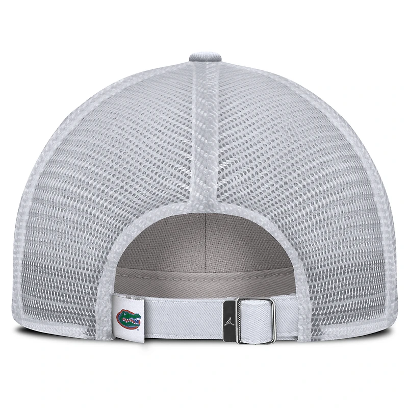 Men's Jordan Brand White Florida Gators Club Campus Trucker Adjustable Hat