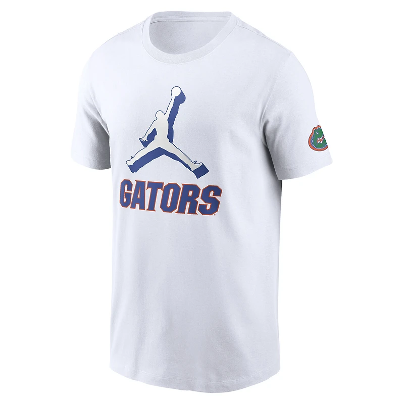 Men's Jordan Brand White Florida Gators Primetime 2-Hit Swoosh T-Shirt