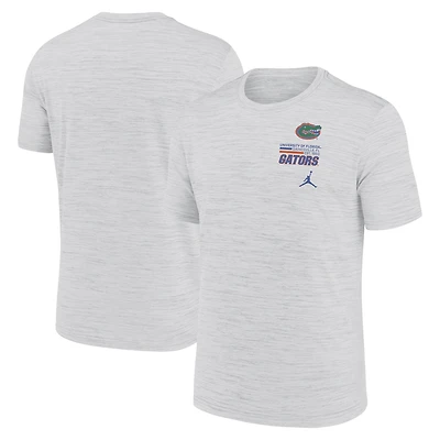 Men's Jordan Brand White Florida Gators Velocity Stacked Dri-FIT T-Shirt