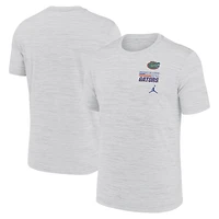 Men's Jordan Brand White Florida Gators Velocity Stacked Dri-FIT T-Shirt