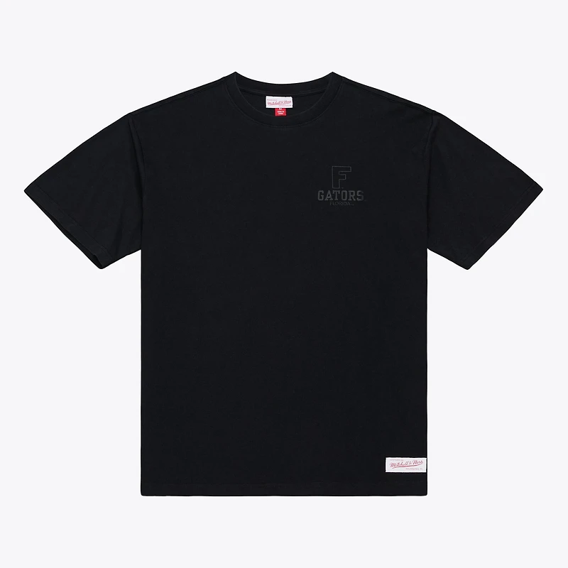 Men's Mitchell & Ness  Black Florida Gators Monochrome Icon T-Shirt