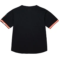 Men's Mitchell & Ness Black Florida Gators On The Clock Full-Button Fashion Jersey
