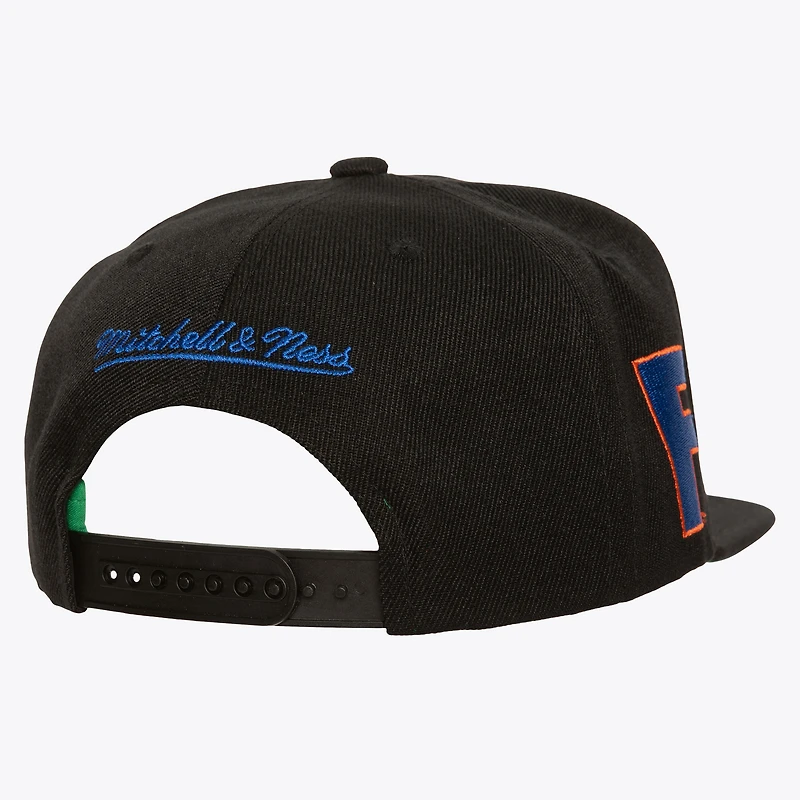Casquette snapback noire Triple Play des Florida Gators de Mitchell & Ness pour homme