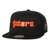 Casquette snapback noire Triple Play des Florida Gators de Mitchell & Ness pour homme
