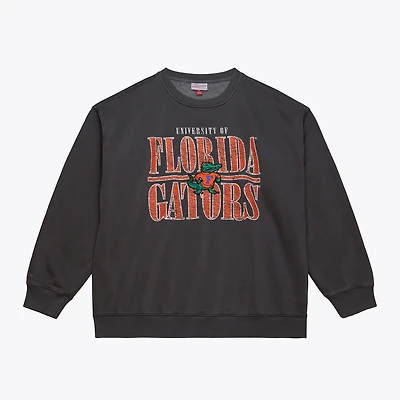 Sweat-shirt polaire Mitchell & Ness pour homme, coloris anthracite