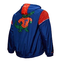 Veste à capuche zippée demi-zip Mitchell & Ness Royal Florida Gators pour homme