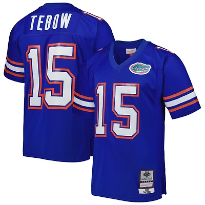 Maillot Mitchell & Ness Tim Tebow Royal Florida Gators pour homme, taille grande et grande, Legacy