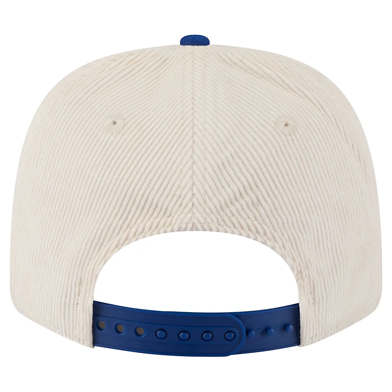 Men's New Era Cream/Royal Florida Gators Loyal Corduroy 9SEVENTY Adjustable Hat
