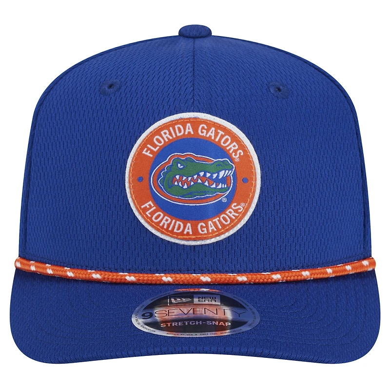 Casquette extensible à boutons-pression COOLERA 9SEVENTY Royal Florida Gators de New Era pour homme