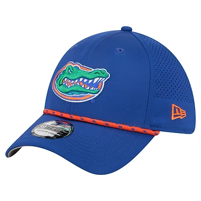 Casquette New Era Royal Florida Gators Rope 39THIRTY Flex pour homme