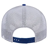 Men's New Era Royal Florida Gators Throwback Circle Patch 9FIFTY Trucker Snapback Hat
