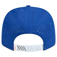 Men's New Era White/Royal Florida Gators Perforated Patched 9SEVENTY Adjustable Hat