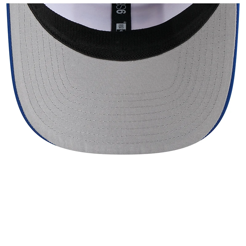 Men's New Era White/Royal Florida Gators Perforated Patched 9SEVENTY Adjustable Hat