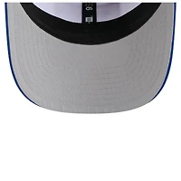 Men's New Era White/Royal Florida Gators Perforated Patched 9SEVENTY Adjustable Hat
