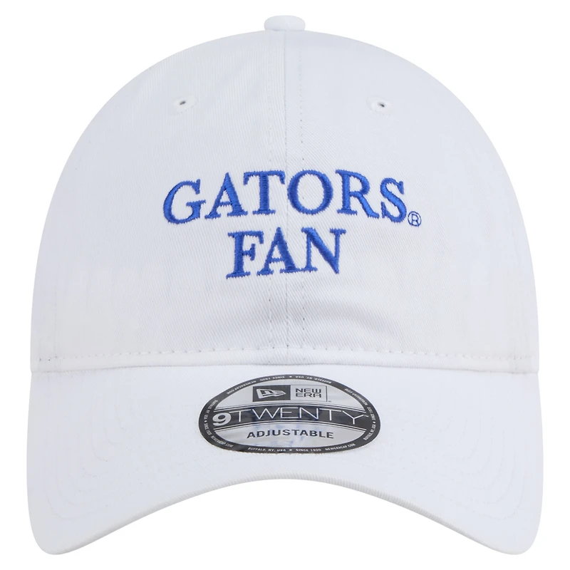 Men's New Era White Florida Gators Fan 9TWENTY Adjustable Hat
