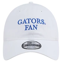 Men's New Era White Florida Gators Fan 9TWENTY Adjustable Hat