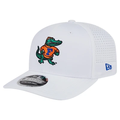 Men's New Era White Florida Gators Perform Vault 9SEVENTY Stretch-Snap Hat