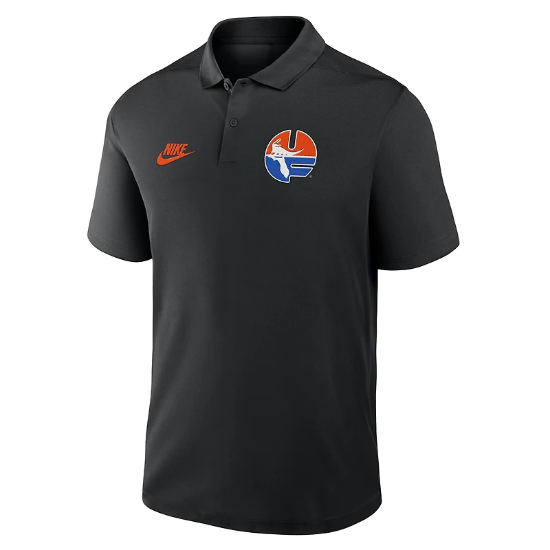 Men's Nike Black Florida Gators Primetime Victory Legacy Vault Logo Performance Polo