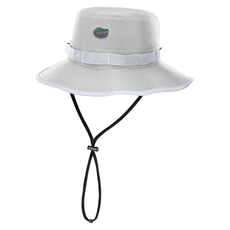 Men's Nike Gray Florida Gators 2025 Sideline Apex Boonie Performance Bucket Hat