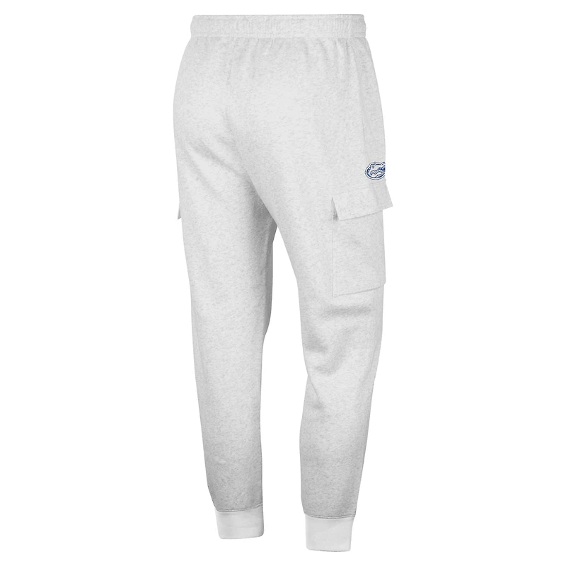Men's Nike Heather Gray Florida Gators Club Cargo Jogger Pants