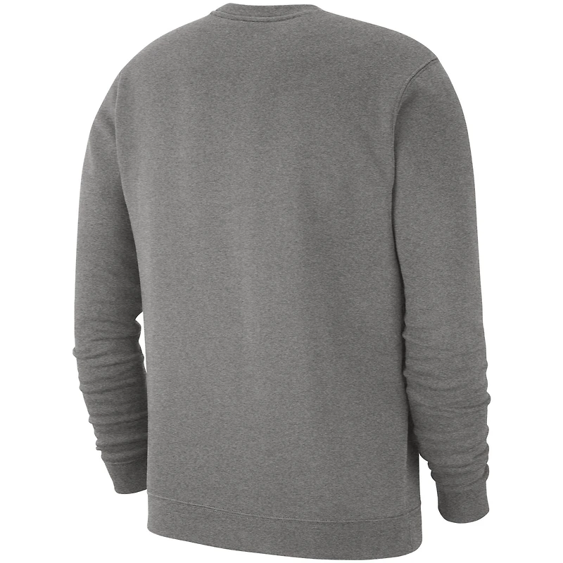 Sweat-shirt en polaire Nike Florida Gators Club pour homme, gris chiné