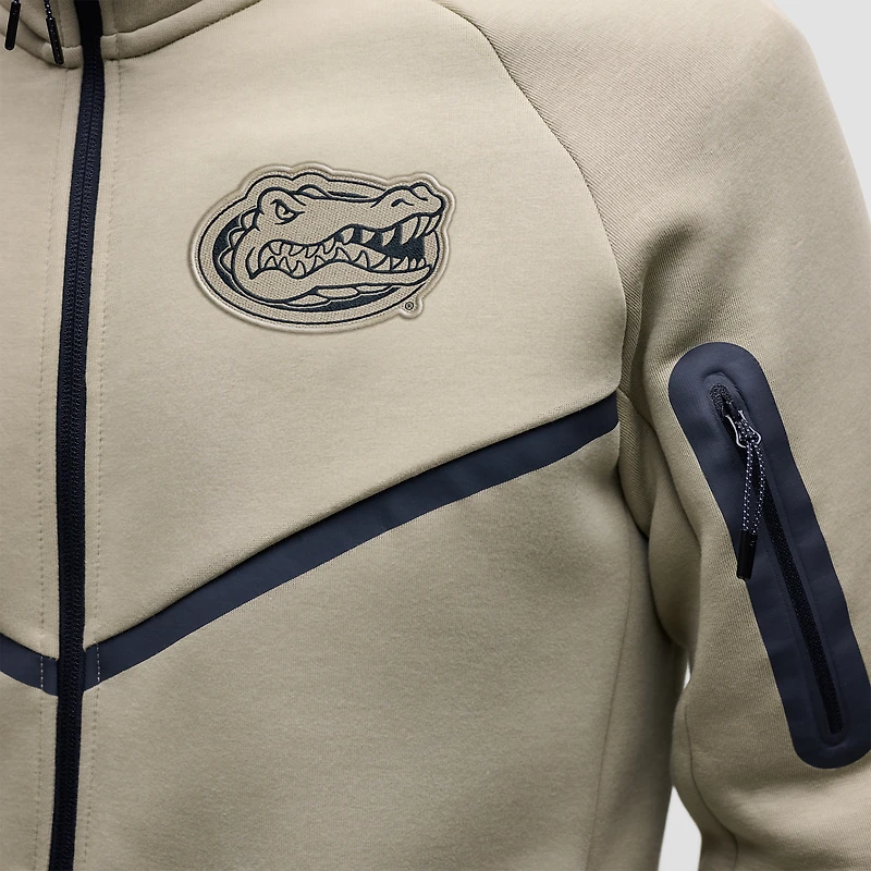 Men's Nike Olive Florida Gators Tech Fleece Full-Zip Windrunner Hoodie