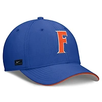 Men's Nike Royal Florida Gators 2025 Dugout Coaches Rise Swoosh Performance Flex Hat