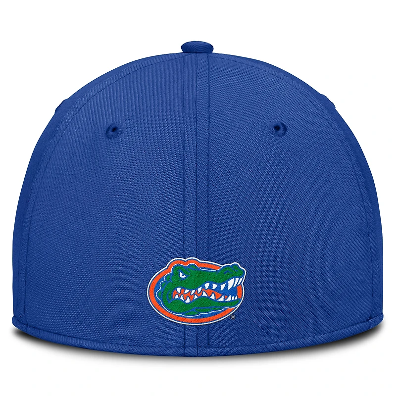 Men's Nike Royal Florida Gators 2025 Dugout Coaches Rise Swoosh Performance Flex Hat
