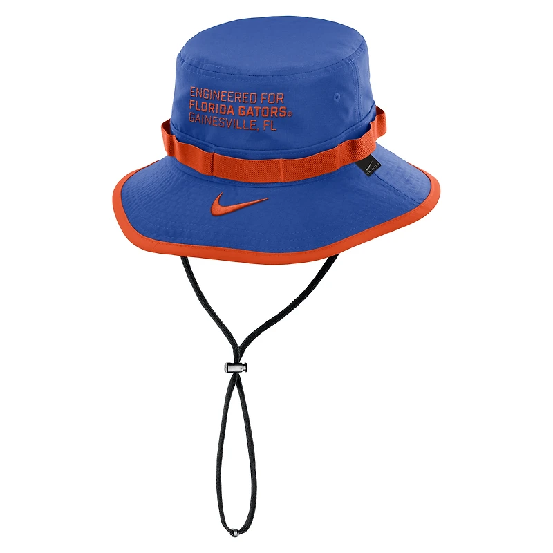 Men's Nike Royal Florida Gators 2025 Sideline Apex Boonie Performance Bucket Hat