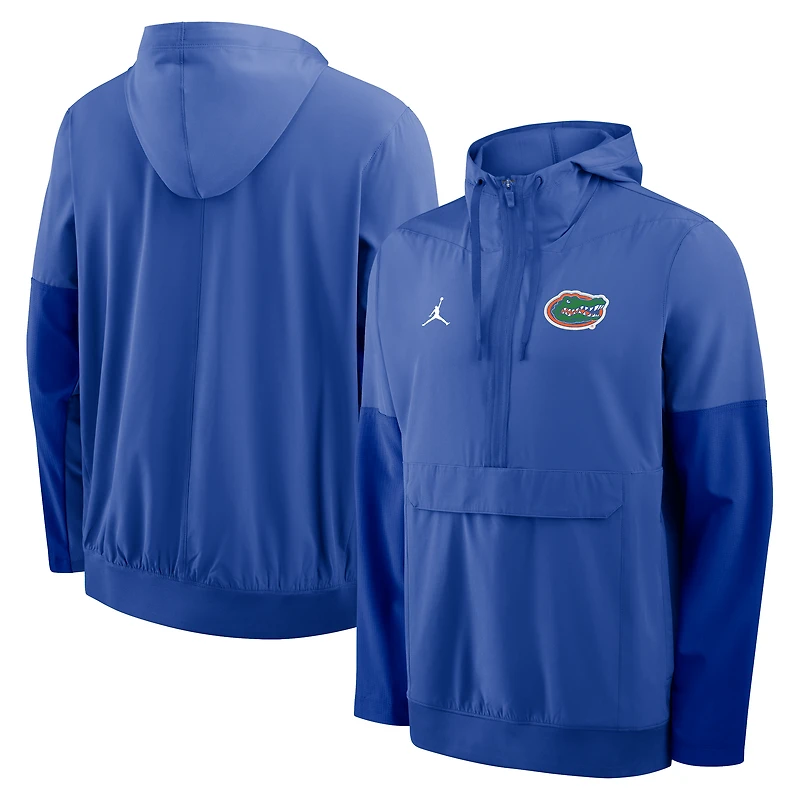 Men's Nike Royal Florida Gators Anorak Half-Zip Hoodie Jacket